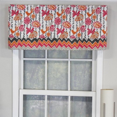 Merangerie Banded Style 3" Rod Pocket Valance 50" x 16" Sherbet by RLF Home