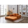 PAGED Modern Minimalist Chenille Fold-Out Couch Bed,2-in-1 Convertible Floor Sofa and Sleeping Mattress for Living Room - 2 of 4