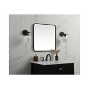 Elegant Lighting Soft corner metal square mirror 24x24 inch in Black - 3 of 4