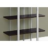 Monarch Specialties Bookshelf Bookcase Etagere 4 Tier 60InchH Office Bedroom Metal Laminate Brown Grey Contemporary Modern - 2 of 4