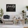 Stupell Industries Family Crazy Loud Love Inspirational Word Black Design Canvas Wall Art - 2 of 4