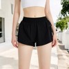 Anna-Kaci Active Women's High Waist Running Shorts with Built-In Liner and Breathable Mesh Panels - 2 of 4