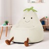 JIONJOY 31" Eggplant-Shaped Toddler Chair - Soft Plush Kids Sofa with Washable Cover, Ages 4-12 - 2 of 4
