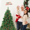 Tangkula 4.5FT Christmas Tree Pre-Lit Hinged Artificial Xmas Tree with Sturdy Metal Stand - 3 of 4