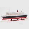Old Modern Handicrafts Queen Mary II Cruise Ship Model 40 Inch Handcrafted with 1000+ Windows & Details - 3 of 4