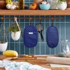 KitchenAid Asteroid Oval Pot Holder 2-Pack Set, Cobalt Blue, 6.5"x10" - 4 of 4