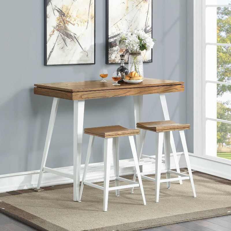 3pc Mycina Counter Height Table Set - HOMES: Inside + Out, 3 of 7