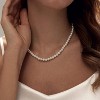 BRINJOY Pearl necklace, exquisite round imitation pearl necklace, wedding pearl necklace, exquisite women's jewelry - 2 of 4