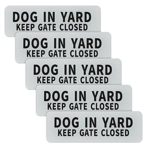 Unique Bargains Acrylic Safety Durable Indoor Outdoor Dog in Yard Signs 3x9 Inch - 1 of 4