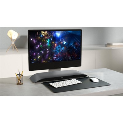 BlueAnt Soundblade Under Monitor Soundbar Powerful 120 watt 2.1 Ch USB-C Bluetooth Desktop Speaker for PC Mac Streaming Content, Music and Gaming Gray