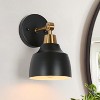 LNC Darren  Modern Vanity Lights,Matte Black and Polished Gold,Matte Black and Gold, Polished Gold and White,1 Light/2 Light/ 3 Light/4 Light - 2 of 4