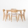 Christopher Knight Home Iriat Mid Century Modern Fabric Upholstered Wood 5 Piece Dining Set - 2 of 4