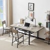NicBex Rustic Wooden Extendable Dining Table with Drop Leaves,Modern Folding Kitchen Table for Small Spaces,Dining Room Furniture - 4 of 4