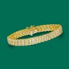 Ross-Simons 1.00-1.15 ct. t.w. Diamond Link Bracelet in 18kt Gold Over Sterling - 3 of 4