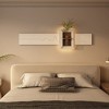 Vynxaria 3-Color LED Sandstone Wall Decor, 3D Art Sculpture with Glass Vase - 4 of 4