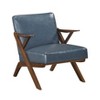 NicBex Accent Chair Solid Rubberwood Frame Modern Leather Lounge Chair Reading Chair Comfy Chair for Living Room - 3 of 4