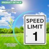 Unique Bargains Aluminum Weather Resistant Waterproof Rust Free Traffic Sign 1 Pc - 2 of 4
