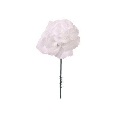 Floral Home 8" Pick White Rose - 50-Piece