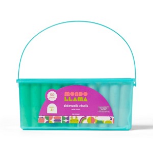 50ct Rainbow Sidewalk Chalk- Mondo Llama™ - 1 of 3