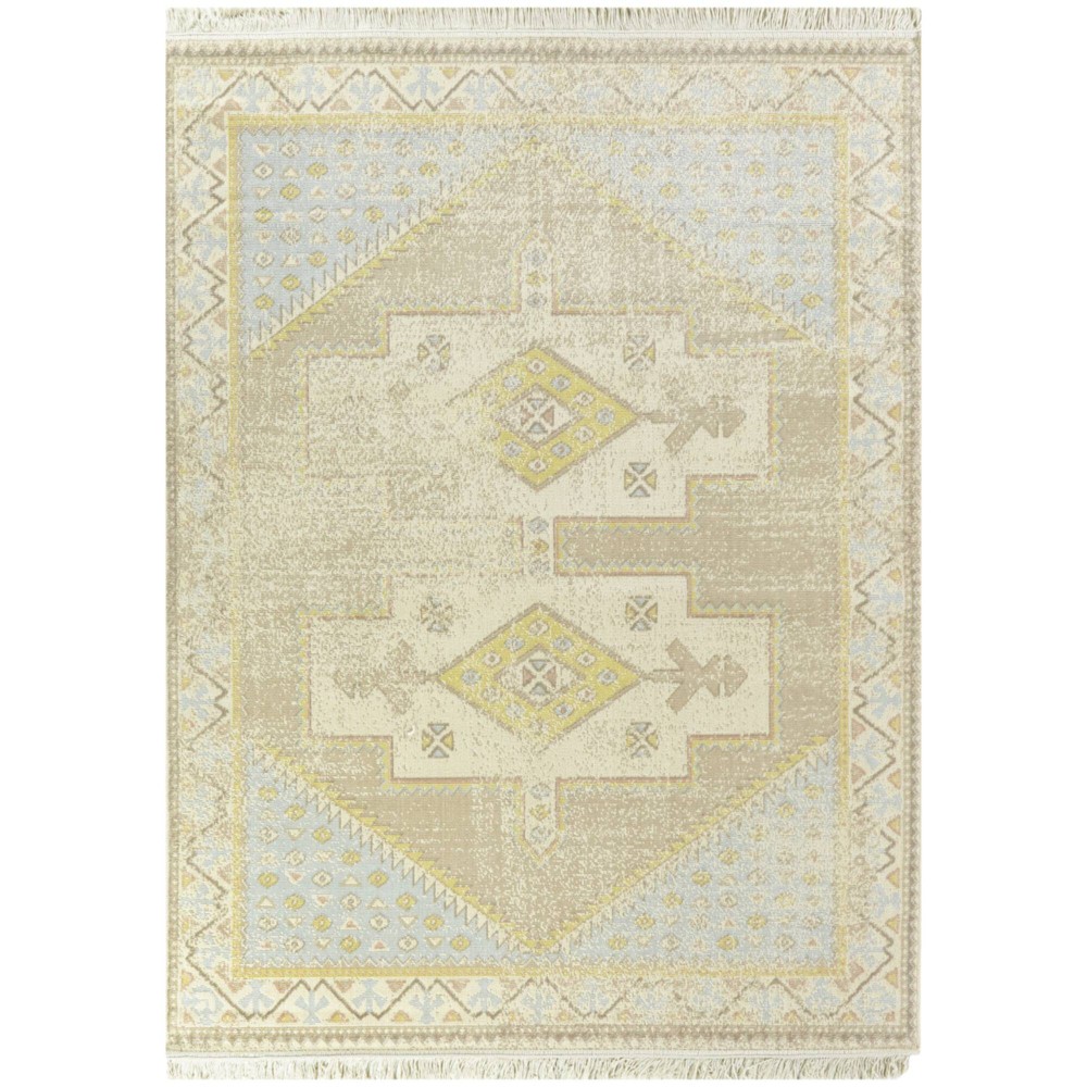  Cervantes Geometric Vintage Kids' Rug Yellow
