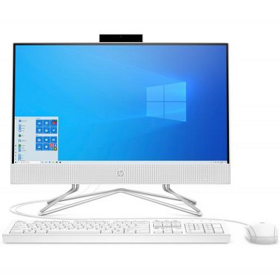 HP 22 Series 21.5" All-in-One Desktop Computer AMD Athlon 3050U 4GB RAM 256GB SSD Snow White - AMD Athlon 3050U Dual-core