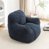 KTMBDW Large Bean Bag Chair for Adults/Kids with Filling, Memory Foam Bean Bag Chairs with Filler, Soft Tufted Fabric, Bean Bag for Living Room - 3 of 4