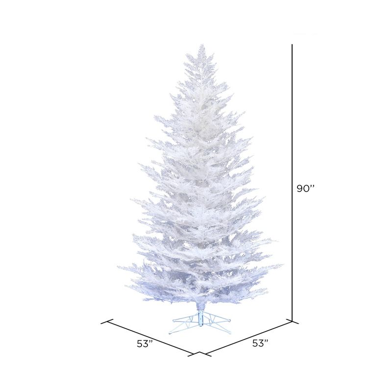 Vickerman Flocked Cedar Pine Artificial Christmas Tree, 3 of 6