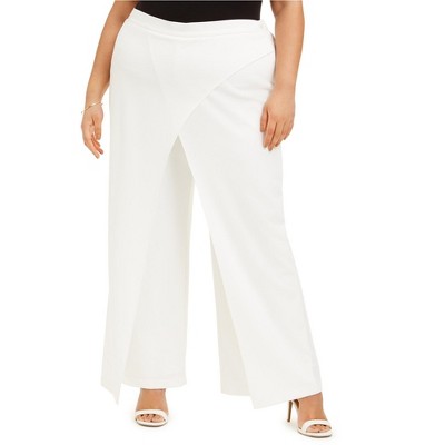 Adrianna Papell Womens Draped Dress Pants