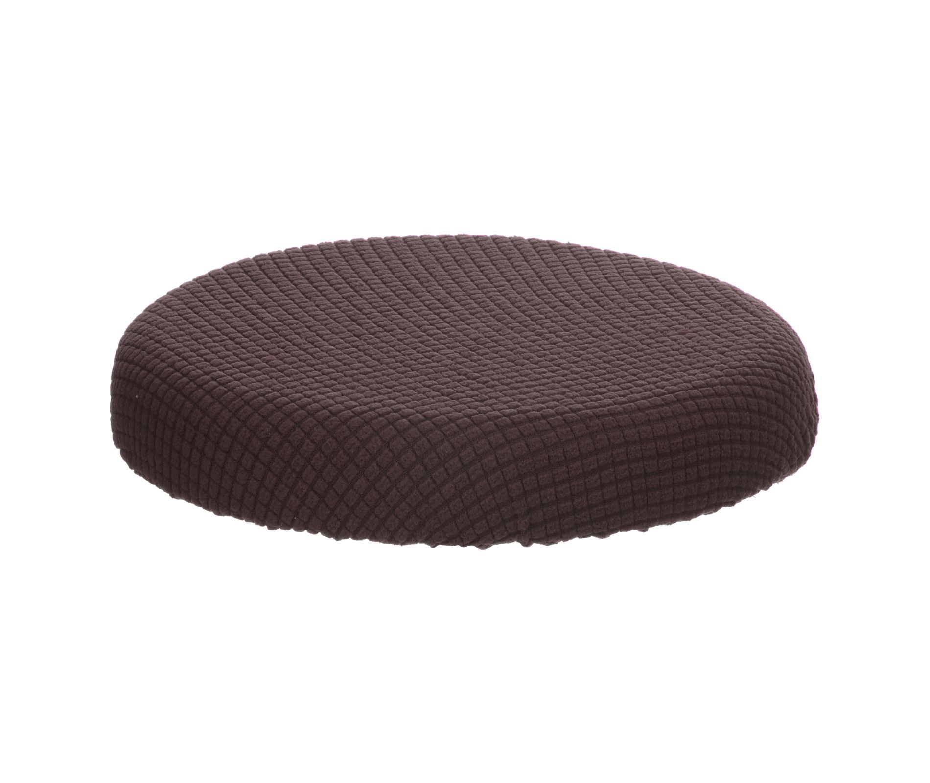 Unique Bargains Round Washable Elastic Bar Stool Cover for Dia 11"-13" Chair Brown