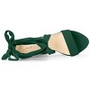 Allegra K Women's Open Toe Soft Insole Lace Up Platform Block Heel Sandals - 4 of 4