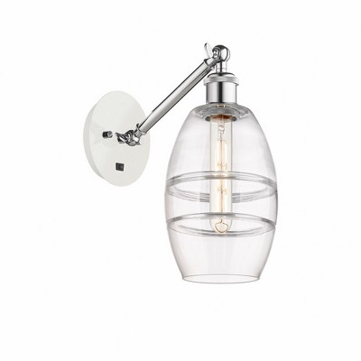 Vaz - 1 Light Arm Adjusts Up and Down Wall Sconce In Industrial Style-8.13 Inches Tall and 5.88 Inches Wide