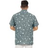 HAPPY BAY Mens Short Sleeve Button Down Funky Hawaiian Shirt Cotton Linen Effect Summer Vacation Casual Beach Funny Shirts for Men - 4 of 4