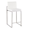 Contemporary High Back Counter Stool with Padded Seat and Backrest (Set of 2) for Kitchen, Counter, or Dining Area - 2 of 4