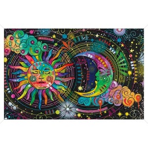 Trends International Dean Russo - Sun And Moon Framed Wall Poster Prints - 1 of 4