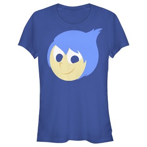 Juniors Womens Inside Out Joy Face Halloween T-Shirt - 1 of 3