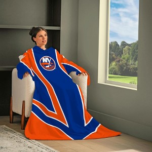 Snuggie New York Islanders  The Original Wearable Blanket with Sleeves & Pockets | Super Soft Fleece | As Seen on TV | Officially Licensed NHL Gear - 1 of 4