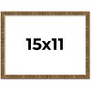 PosterPalooza | Textured Gold Picture Frame - UV Acrylic, Backing Board, Hanging Hardware Included - 3 of 4