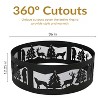 Sunnydaze Forest Wilderness Heavy-Duty Steel Fire Pit Ring with 360-Degree Wildlife Cutouts - 36-Inch Round - Black - 3 of 4