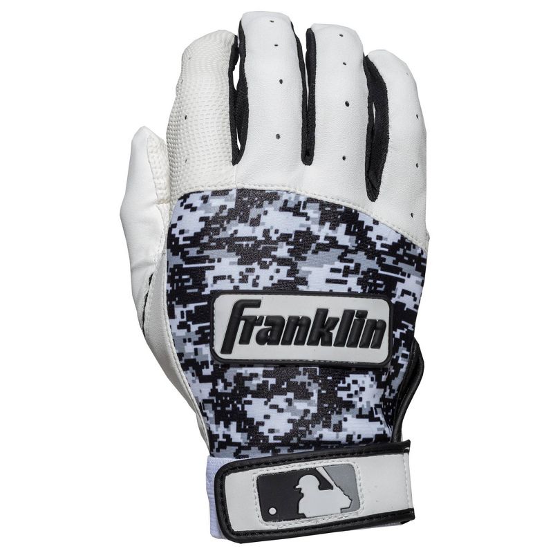 Franklin Sports Digitek Adult Batting Glove - Gray/White/Black Digi (XL), 1 of 4