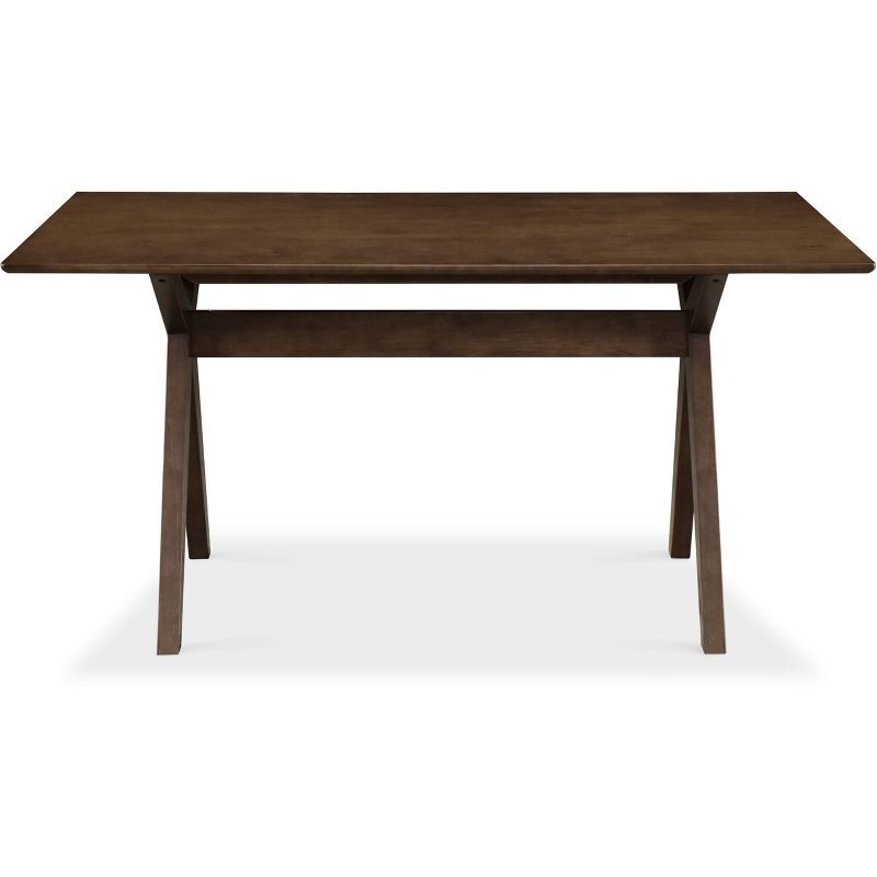 Lukas Wood Dining Table Brown - Adore Decor, 1 of 8