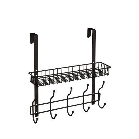 Bathroom Shelf, Storage Rack for Small Space, Total Load Capacity 220 lb Black