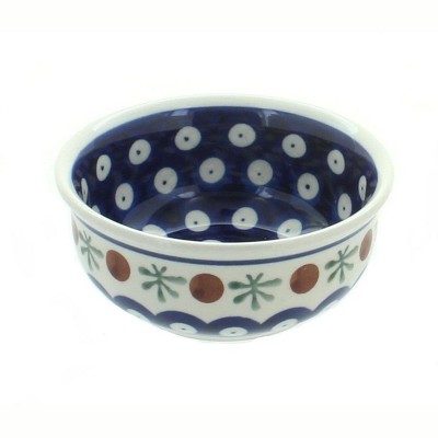 Blue Rose Polish Pottery Nature Small Bowl