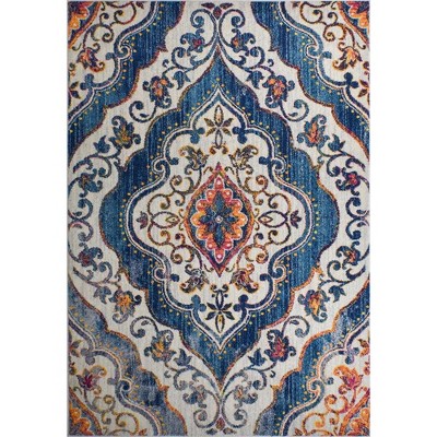 Rugs America Skylar Pt10a Marble White Transitional Vintage Ivory Area ...