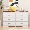 NicBex Modern Wooden 6-Drawer Dresser Cabinet with Minimalist Design,Chest of Drawers for Bedroom,Living Room,Hallway - 2 of 4