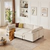 Modern Corduroy Upholstered 6-Seater Modular L-Shaped Sectional Sofa, 6-piece DIY Combinations Sofa - 4 of 4