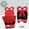 Big Dot of Happiness Red Grad - Best is Yet to Come - Square Favor Gift Boxes -  Red Graduation Party Bow Boxes - Set of 12 - 3 of 4