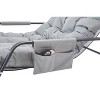 Rocking Chair with Extra-Wide Technical leather Upholstered, Gliding Chair Reclining Chair, Modern Accent Chair for Living Room Nursery Bedroom - 4 of 4