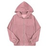 Clearlove Women's Corduroy Hooded Jacket with Utility Pockets Timeless Textured Layer for Transitional Seasons - 4 of 4