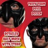Underwraps Black Devil Foam Adult Costume Half Mask - 4 of 4