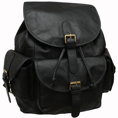 Amerileather Urban Buckle-Flap Backpack (1822-024)